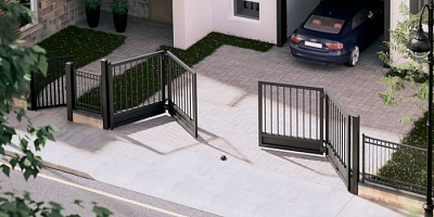 Cкладные распашные ворота