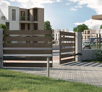 Ворота распашные двустворчатые