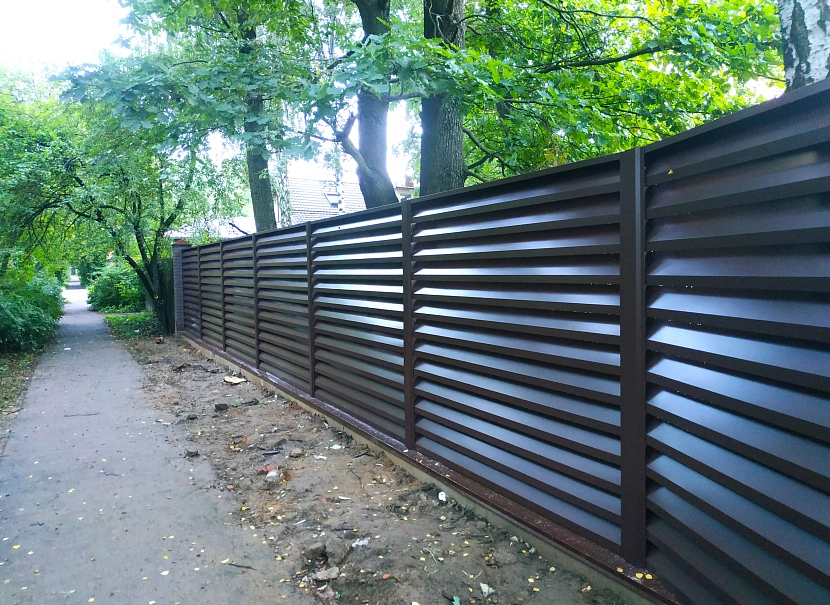 Забор жалюзи